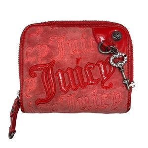 Juicy Couture Vintage Red Velour Wallet Y2K Rare HTF